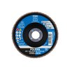 Pferd 4 x 5/8" A.H. POLIFAN® Flap Disc - A SG STEELOX, Aluminum oxide, 120 Grit, Flat 62146